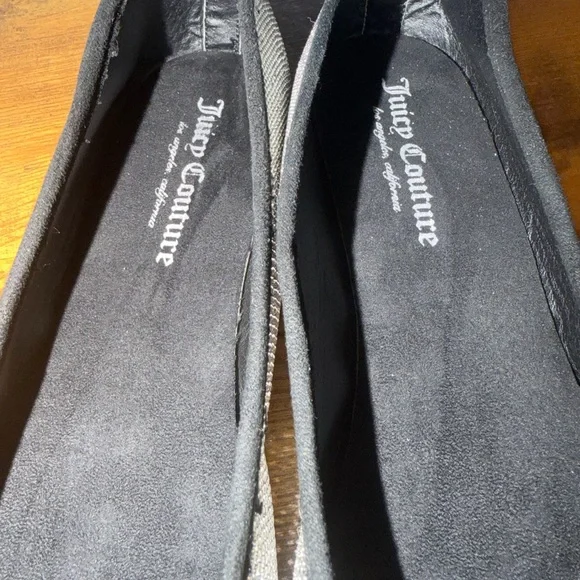 Juicy Couture Silver Women's Farrah Ballet Flats Size 9.5 - Picture 4 of 5